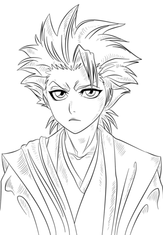 Toshiro Hitsugaya Coloring Page